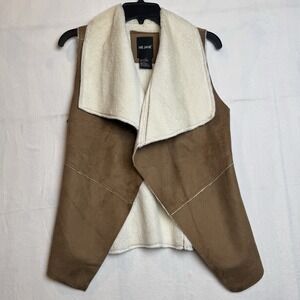 Me Jane Faux‎ Leather Vest Fur Lined Size XS